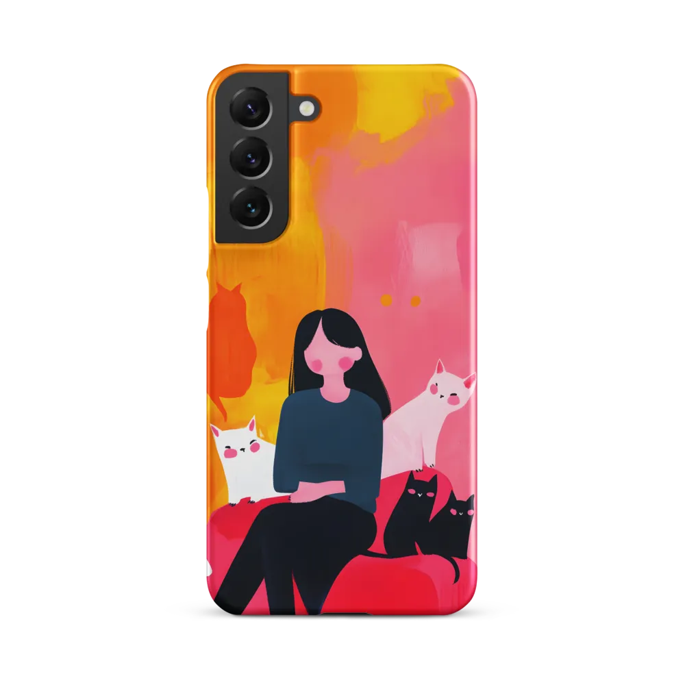 Whimsy in Feline Company | Phone Case |  S22 Plus | Snap Case | Matte