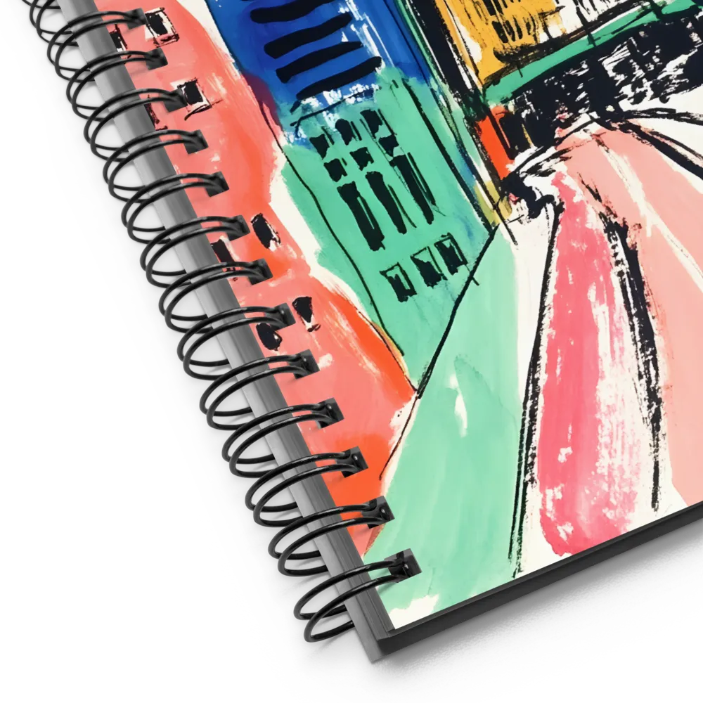 Urban Symphony in Color | Spiral Notebook