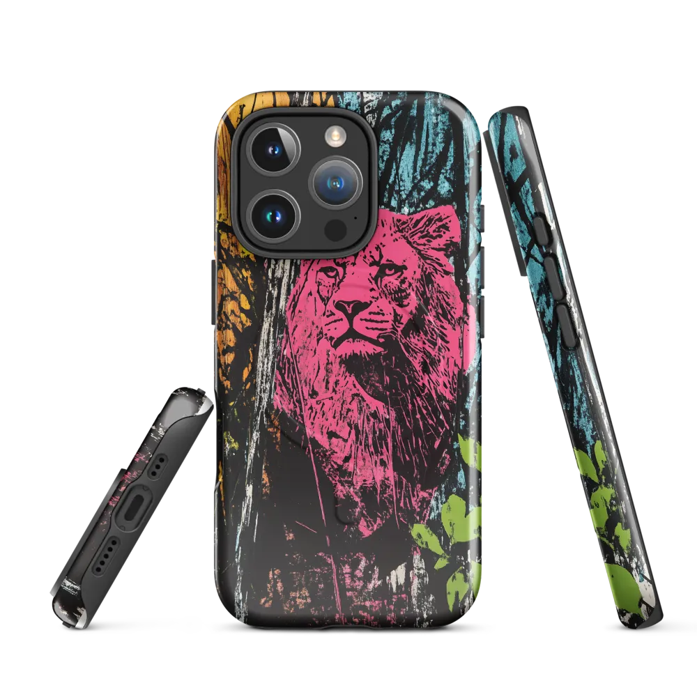 Fierce Vibrance: The Pink Lion