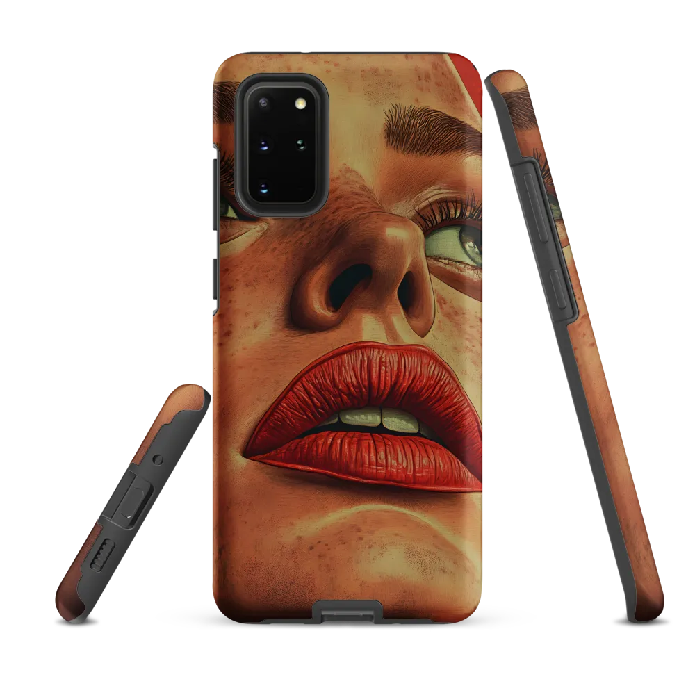 Red Intensity: A Portrait of Elegance