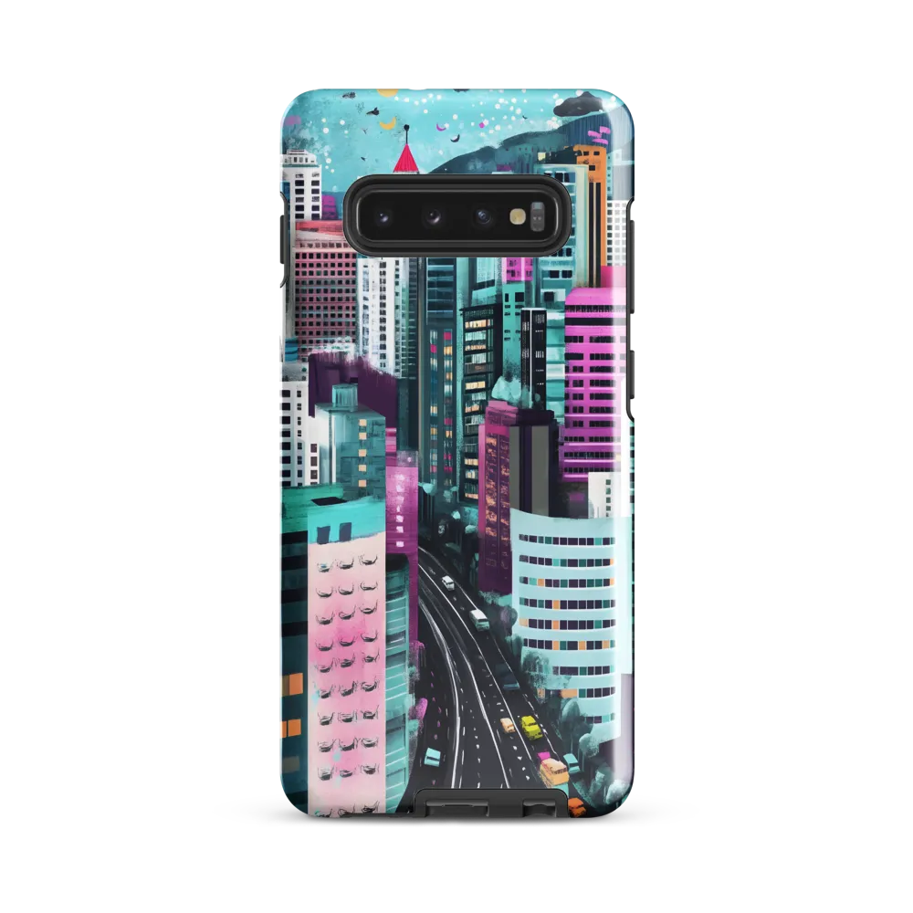 Vibrant Urban Symphony | Phone Case |  S10 Plus | Tough Case | Glossy