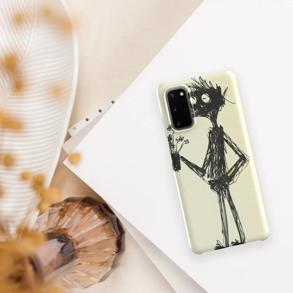 Whimsical Figure with Flowers