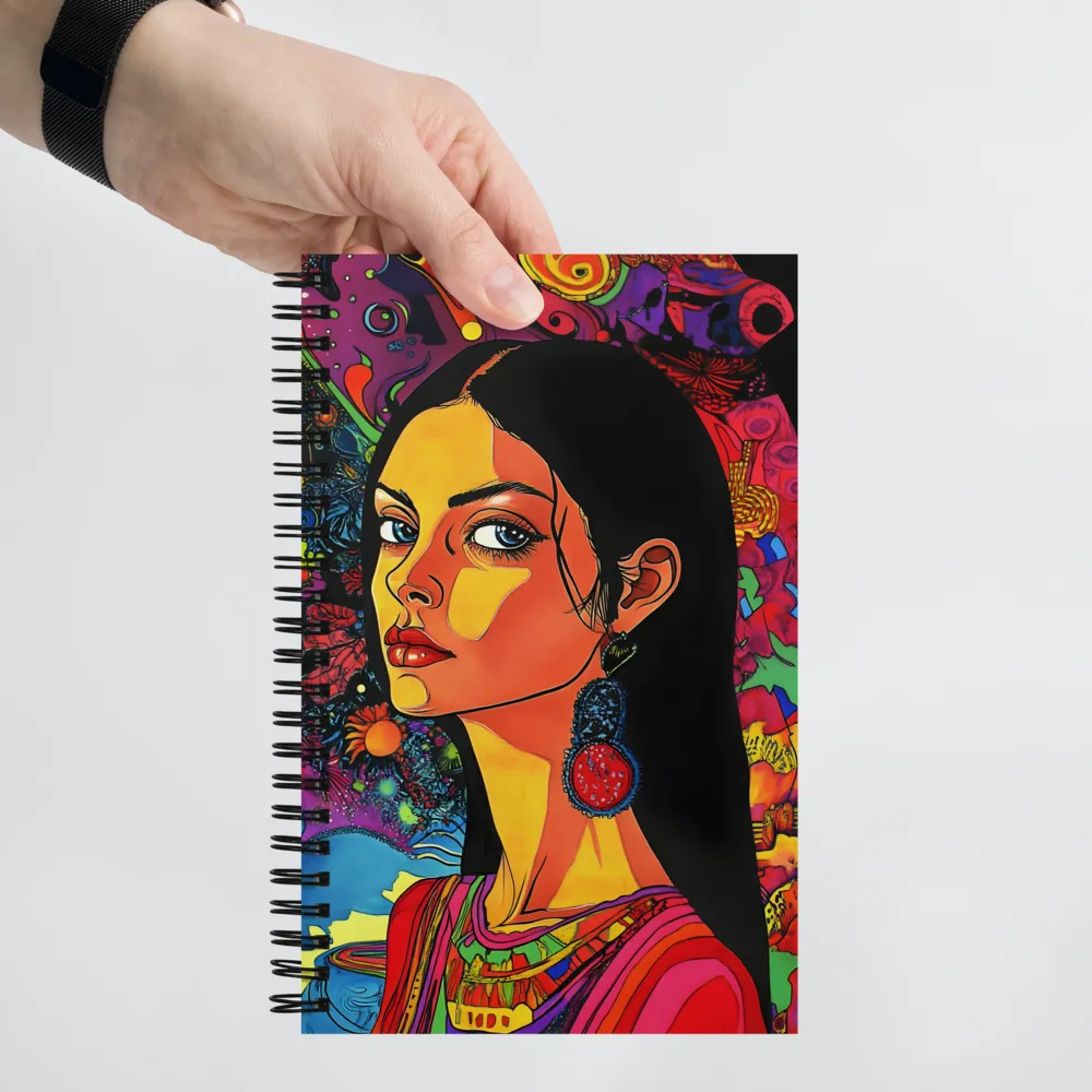 Ethereal Dreamscape in Vivid Colors | Spiral Notebook