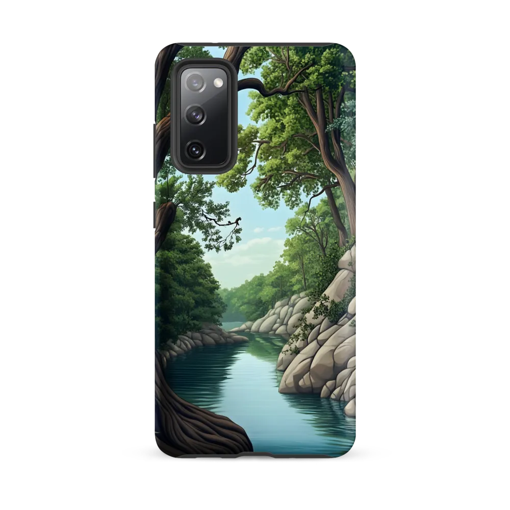 Tranquil Reflections: A Serene River Landscape