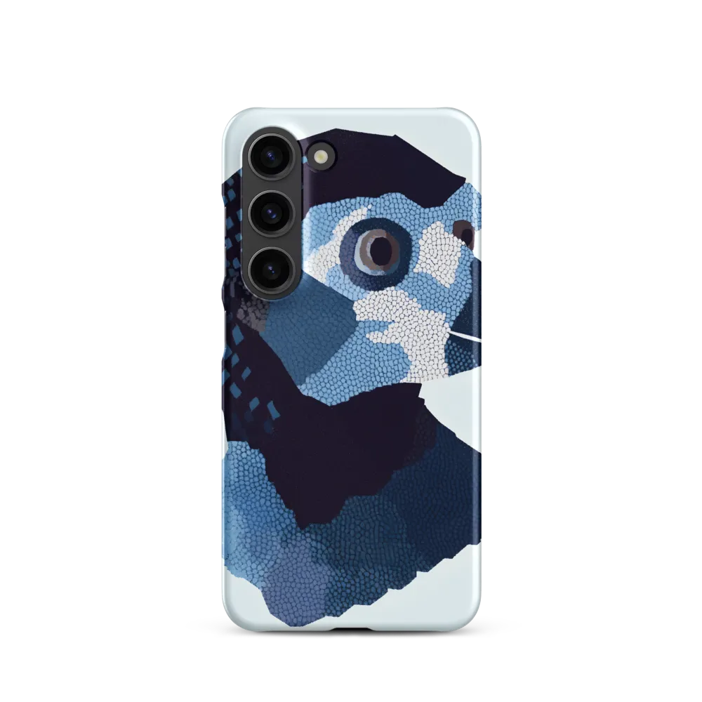 Abstract Avian Portrait in Blue