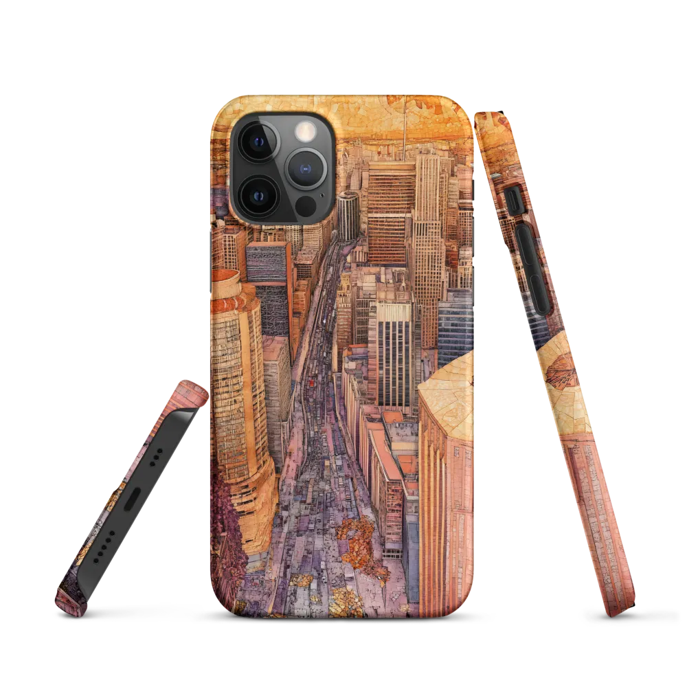 Mosaic Cityscape at Dusk