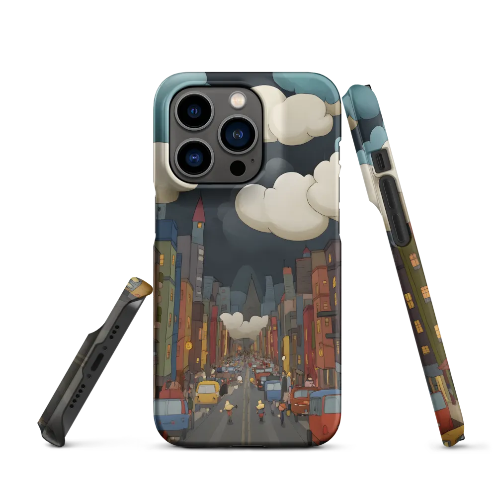 Urban Symphony: A City Awakens at Dusk | Phone Case |  14 Pro | Snap Case | Matte