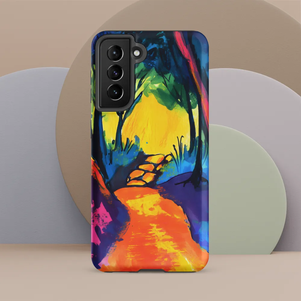 Path Through a Vibrant Forest