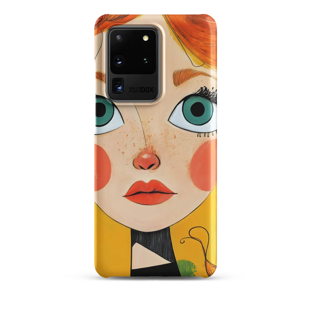 Whimsical Portrait of a Girl | Phone Case |  S20 Ultra | Snap Case | Matte
