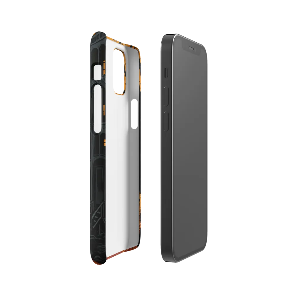 Eerie Cityscape: A Haunting Reflection | Phone Case |  12 Mini | Snap Case | Matte
