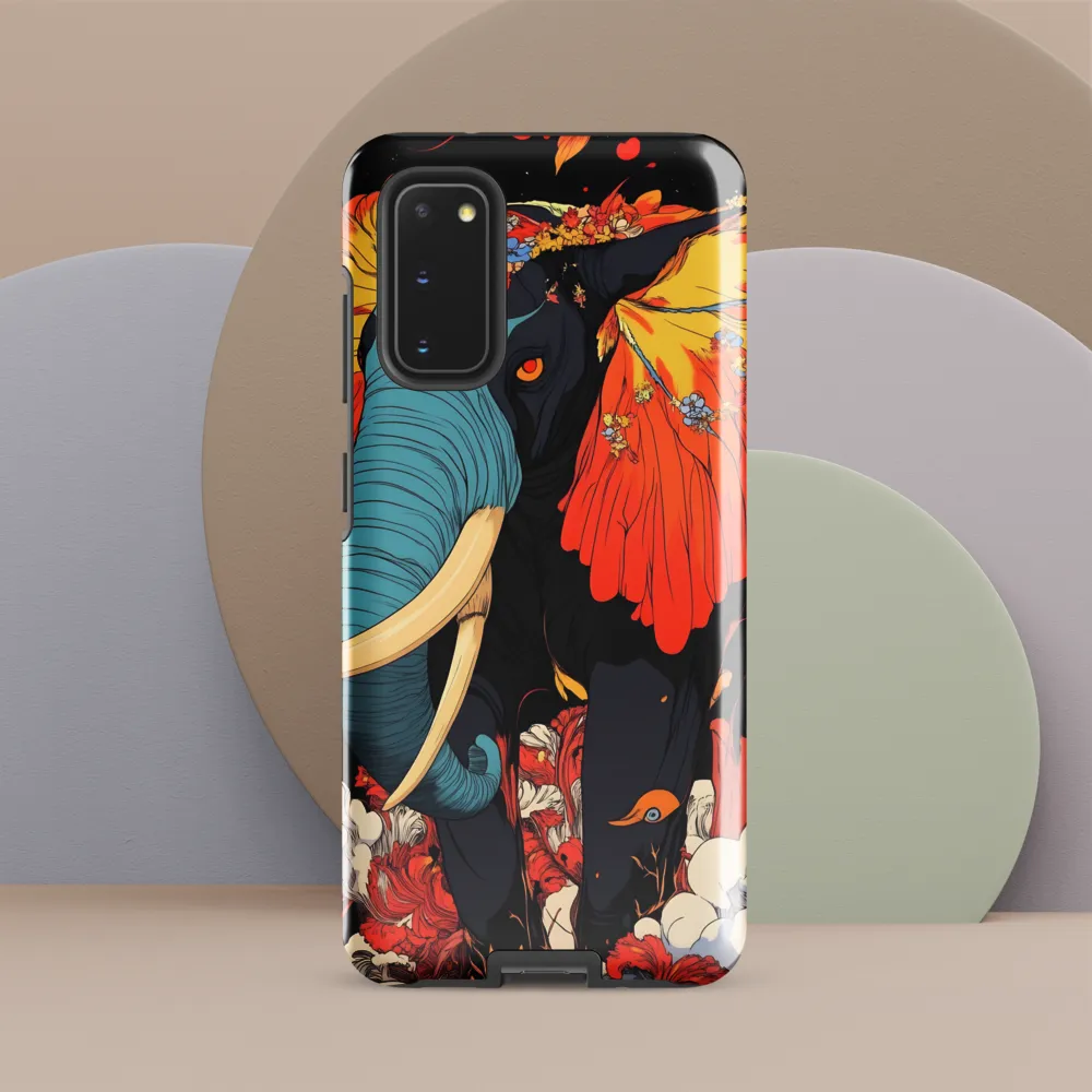 Majesty of the Floral Elephant | Phone Case |  S20 | Tough Case | Glossy