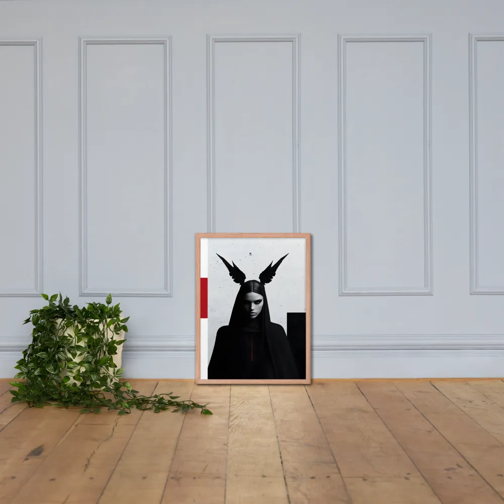 Whispers of Darkness | Poster with Red oak Frame | 18″×24″
