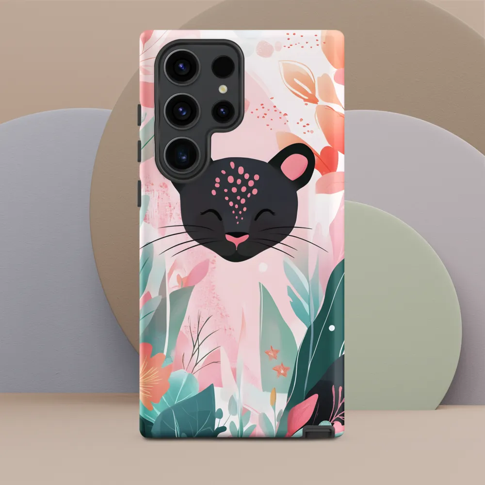 Whimsical Panther in Bloom