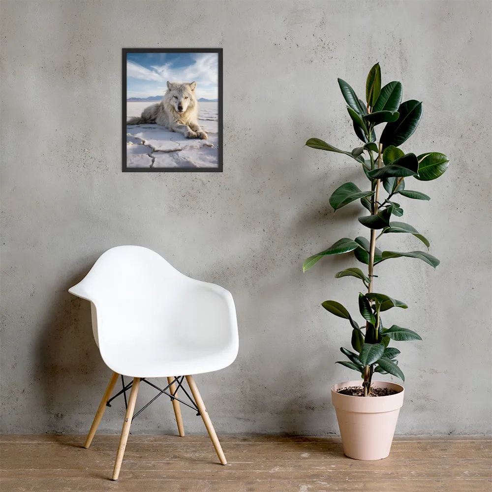 Guardian of the Salt Flats | Poster with Black Frame | 16″×20″