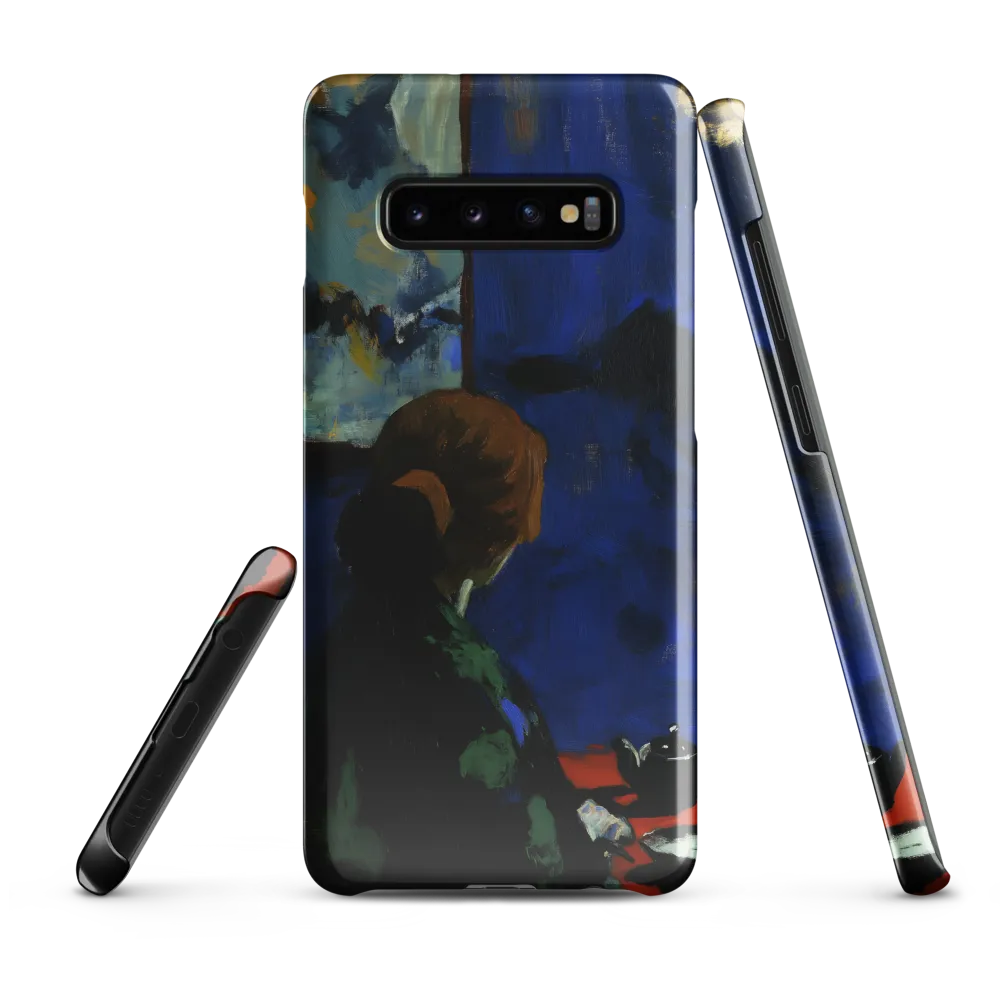 Contemplation Under the Night Sky | Phone Case |  S10 Plus | Snap Case | Glossy