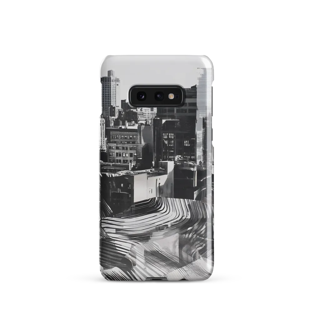 Urban Rhythm in Black and White | Phone Case |  S10e | Snap Case | Glossy