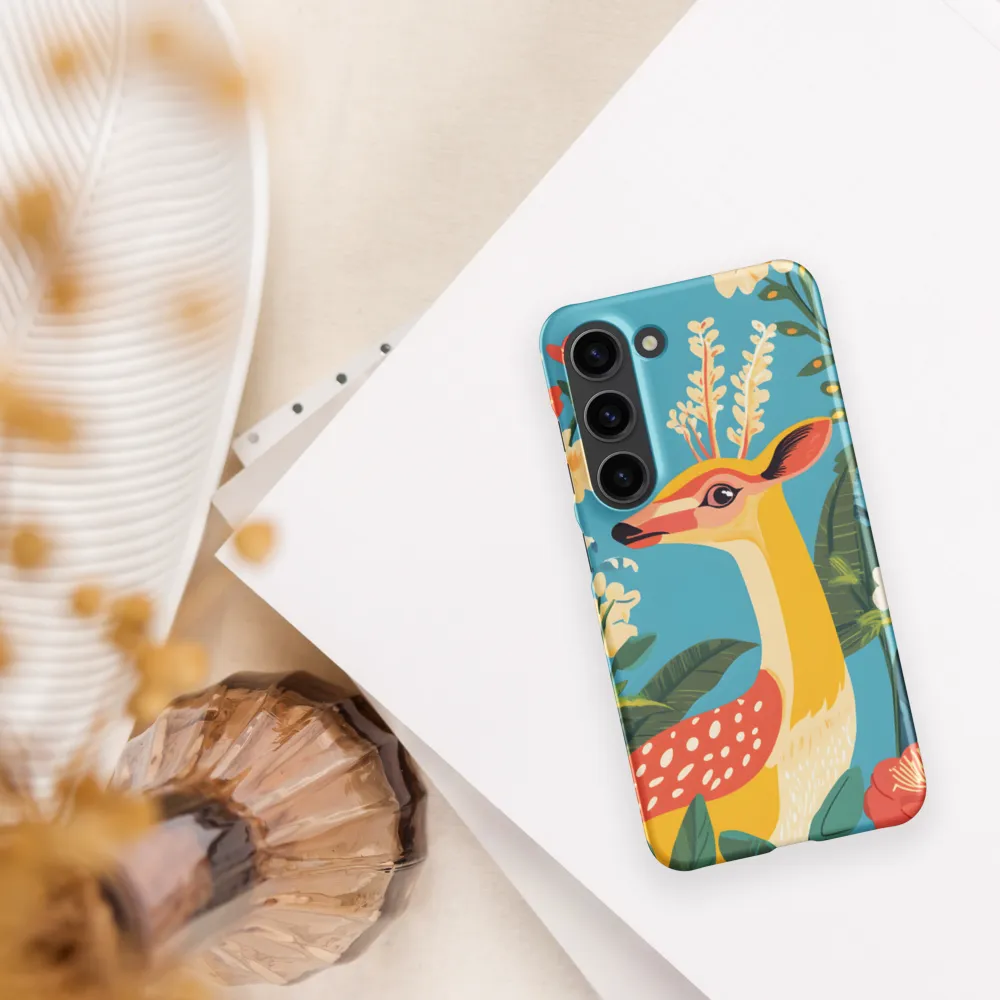 Serene Majesty: A Vibrant Deer Amidst Flora