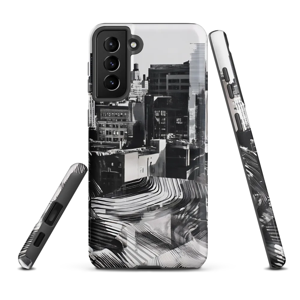 Urban Rhythm in Black and White | Phone Case |  S21 Plus | Tough Case | Matte
