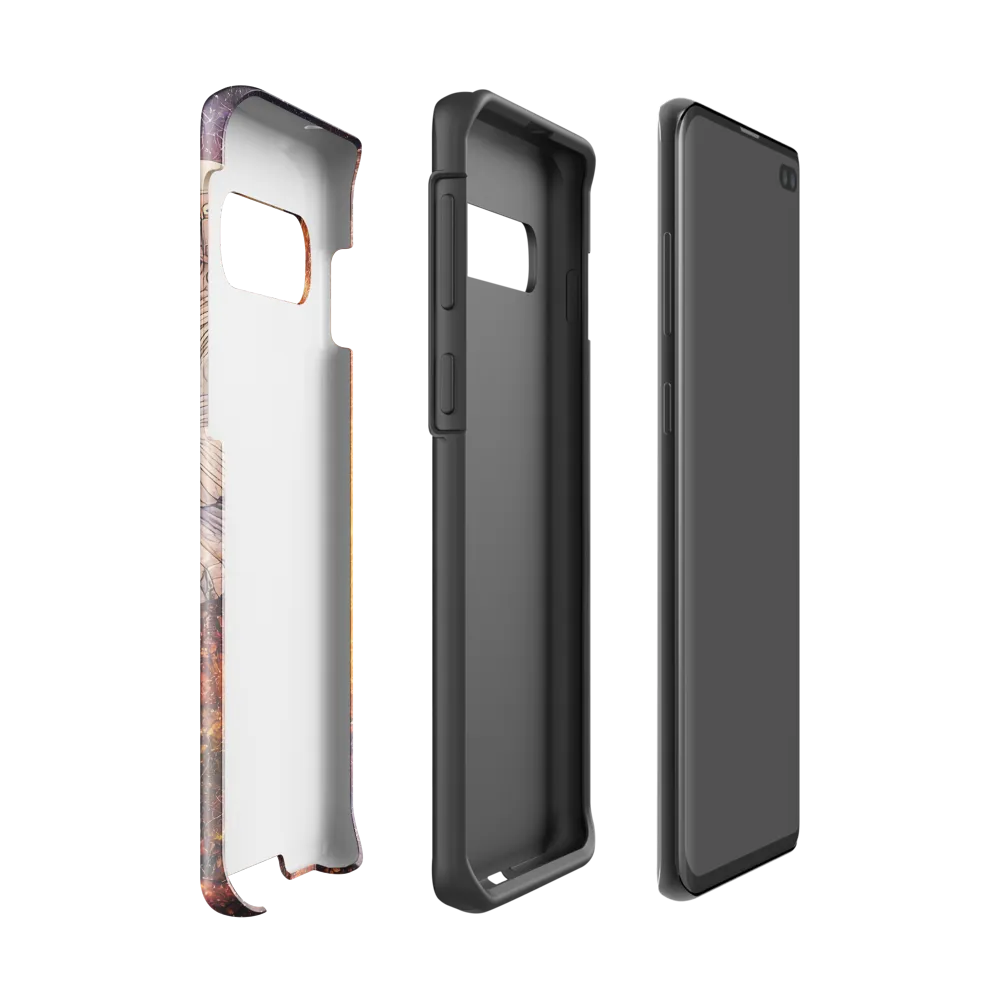 Cosmic Contemplation | Phone Case |  S10 | Tough Case | Glossy