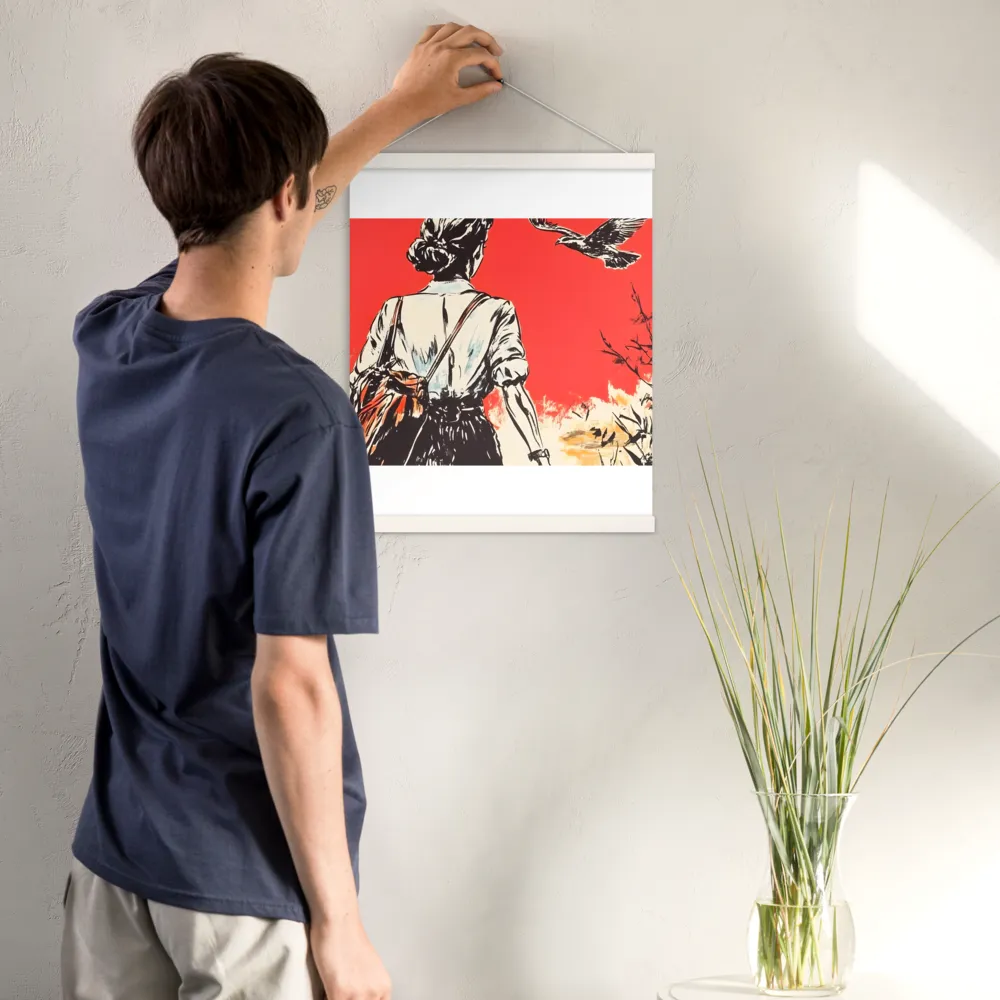 Journey Beyond the Horizon | Poster With White Wood Hanger | 16″×20″