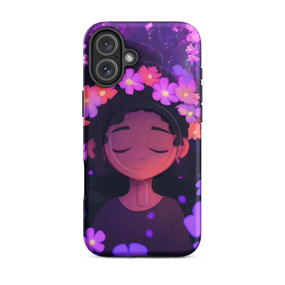 Serene Blossoms | Phone Case |  16 Plus | MagSafe® Tough Case | Matte