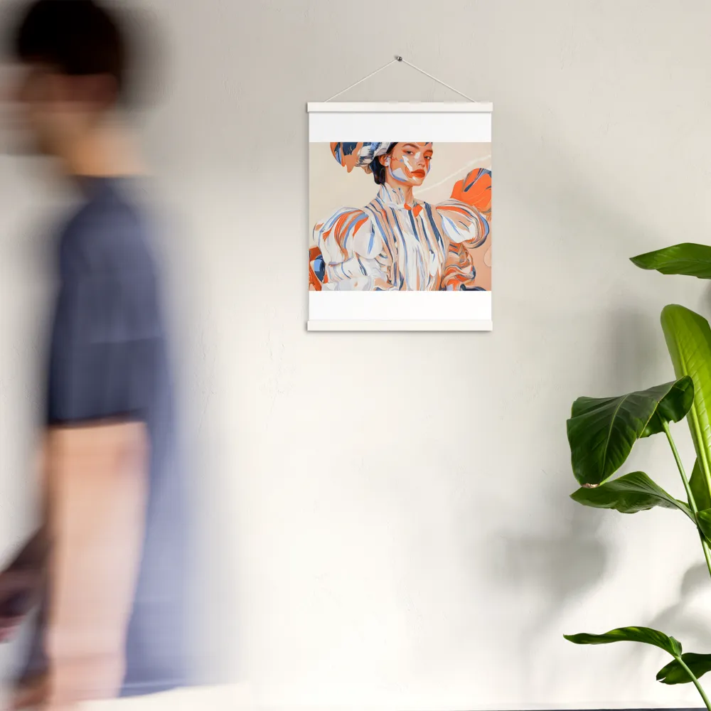 Vibrant Elegance | Poster With White Wood Hanger | 16″×20″