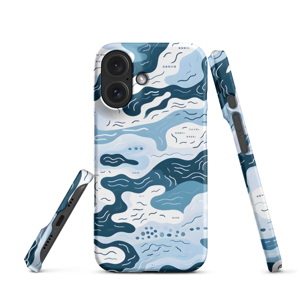 Flowing Waters: An Abstract Journey | Phone Case |  16 | Snap Case | Matte