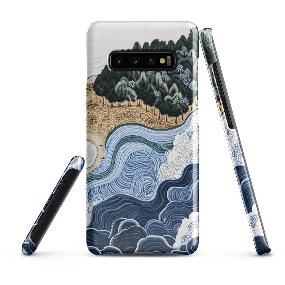 Oceanic Harmony: A Tranquil Landscape | Phone Case |  S10 Plus | Snap Case | Glossy