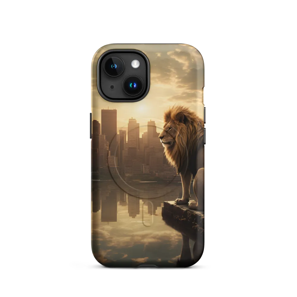 The Lion's Gaze Over the Urban Symphony