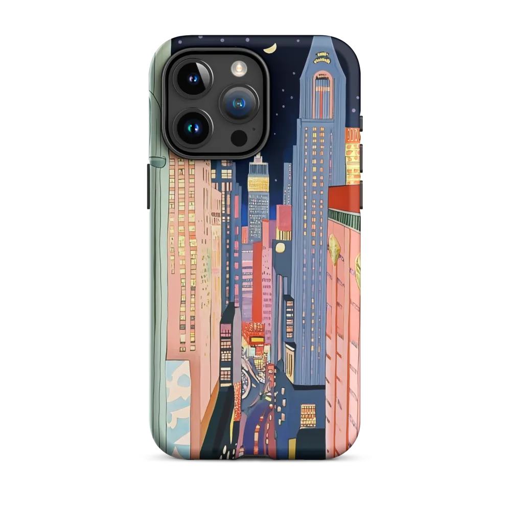 Urban Dreamscape: A Pop Art Night | Phone Case |  15 Pro Max | Tough Case | Matte