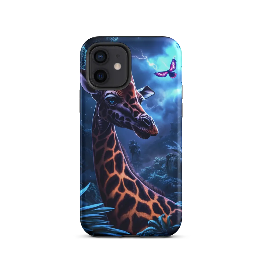 Mystical Giraffe in Twilight Jungle