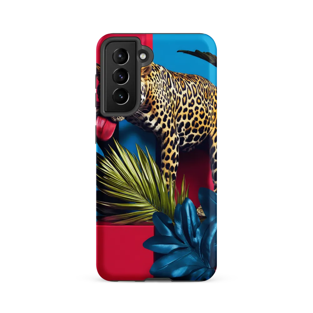 Playful Leopard in Vibrant Paradise