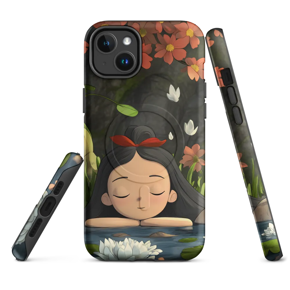Tranquility by the Waterside | Phone Case |  14 Plus | MagSafe® Tough Case | Matte