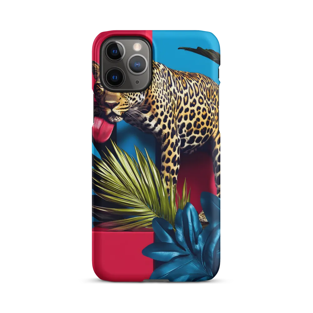 Playful Leopard in Vibrant Paradise