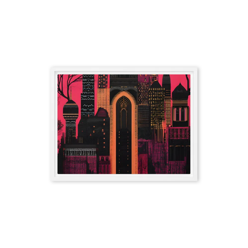 Urban Reverie | Canvas with White Frame | 12″×16″