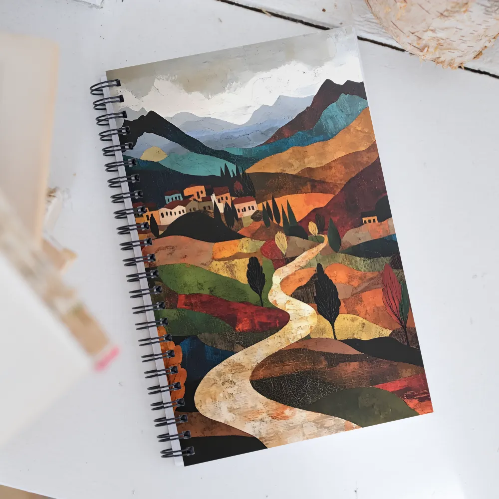 Harmony in Colorful Hills | Spiral Notebook