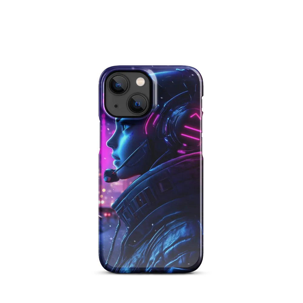 Dystopian Elegance: Cyberpunk Figure in Neon