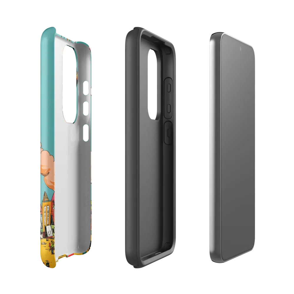 Urban Fantasia: A Whimsical Encounter | Phone Case |  S23 | Tough Case | Matte