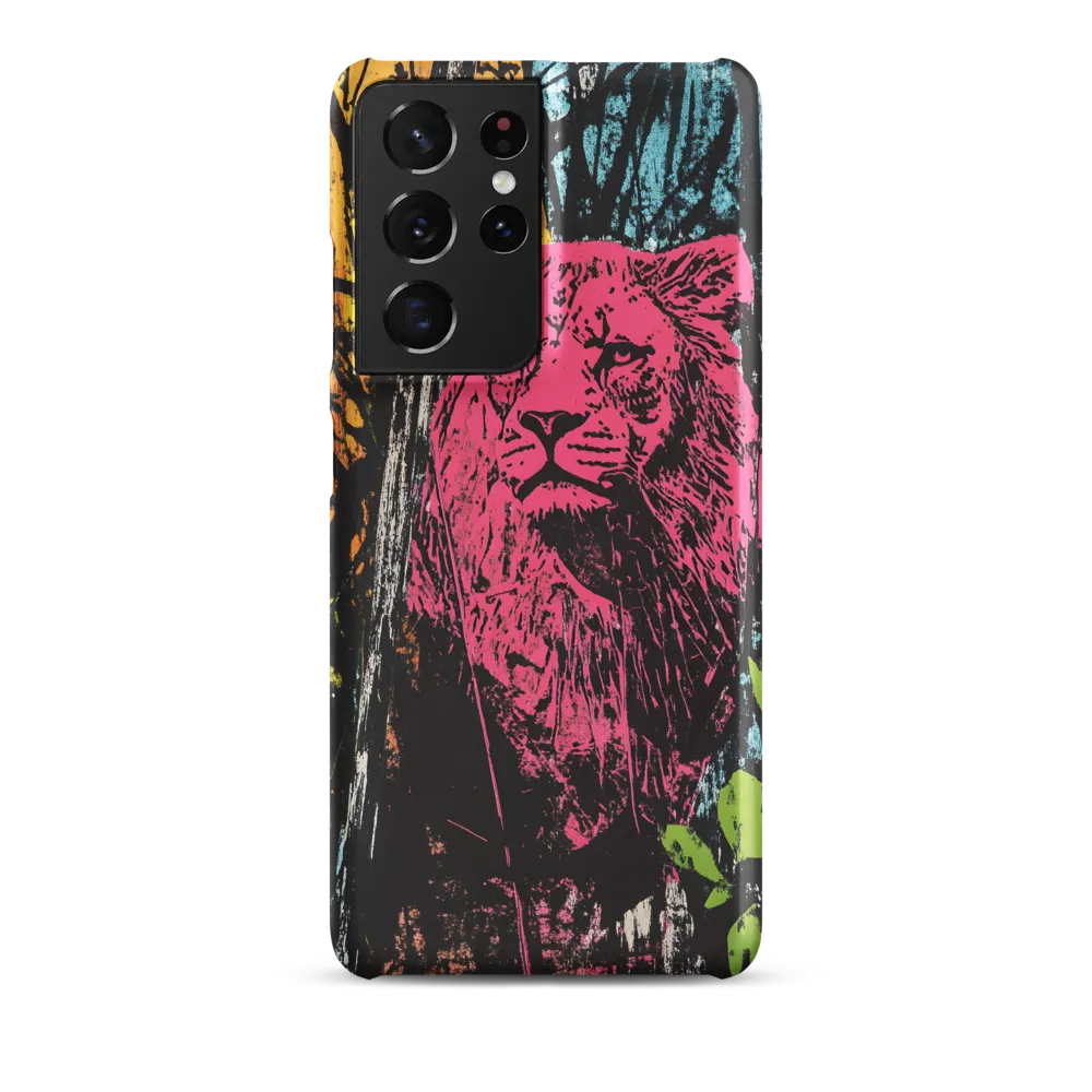 Fierce Vibrance: The Pink Lion
