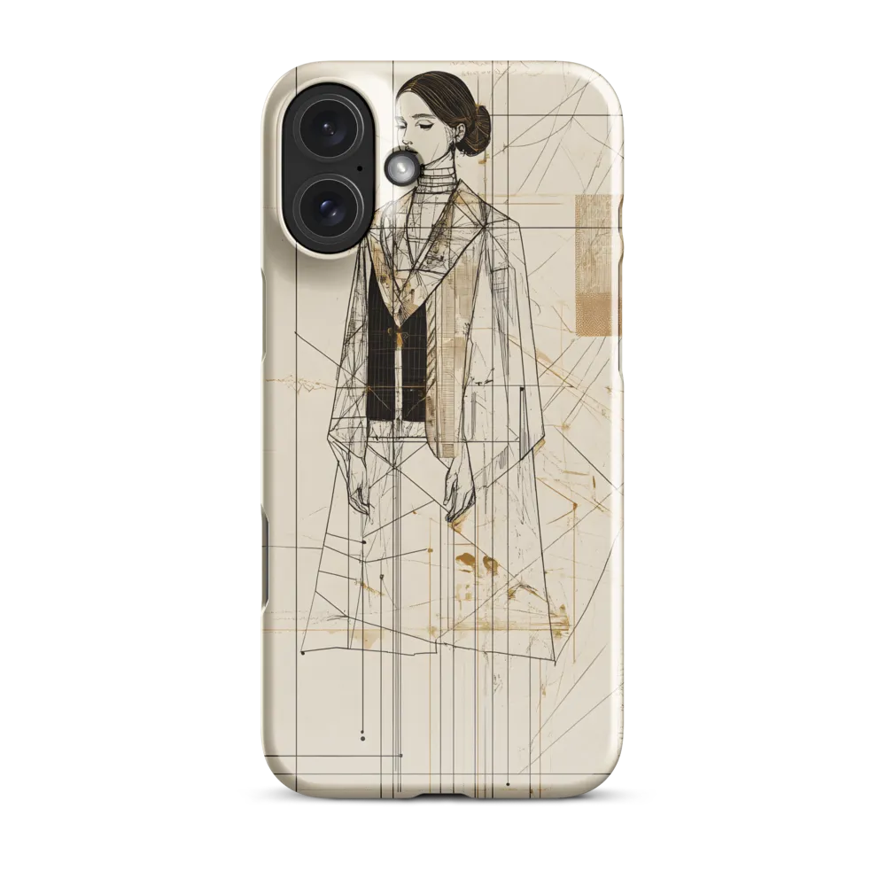 Elegance in Lines | Phone Case |  16 Plus | Snap Case | Glossy