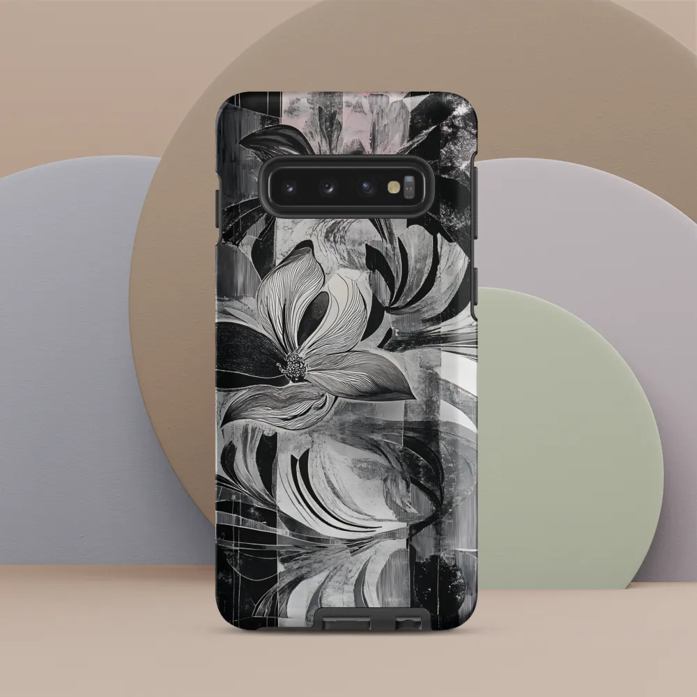 Floral Fusion in Monochrome
