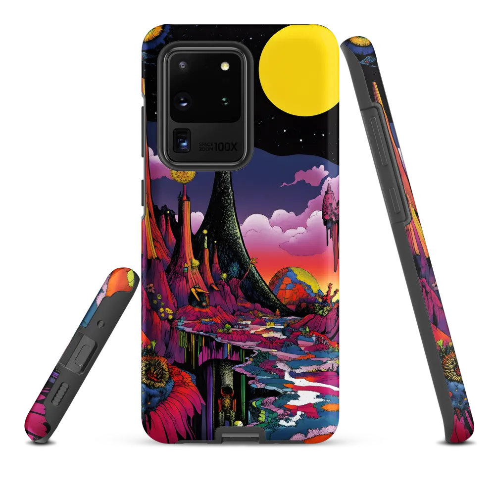 Celestial Dreams: A Journey Through an Alien Landscape | Phone Case |  S20 Ultra | Tough Case | Matte
