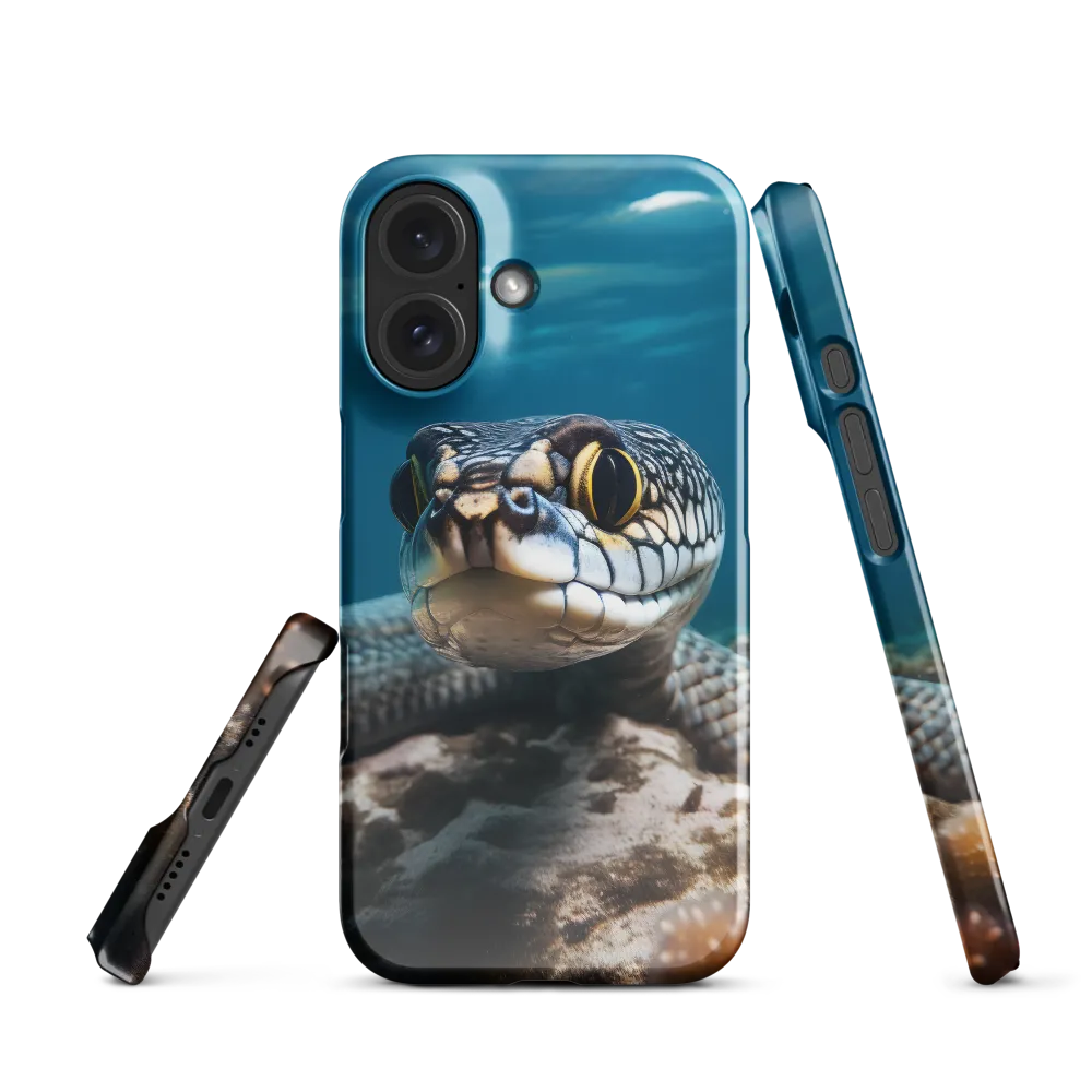 Underwater Majesty: The Serpent's Gaze | Phone Case |  16 | Snap Case | Glossy