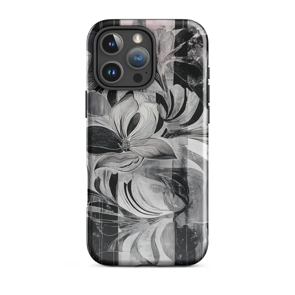 Floral Fusion in Monochrome