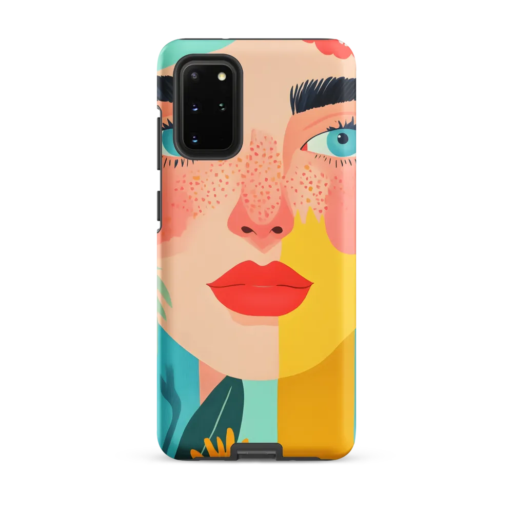 Floral Serenity: A Modern Portrait