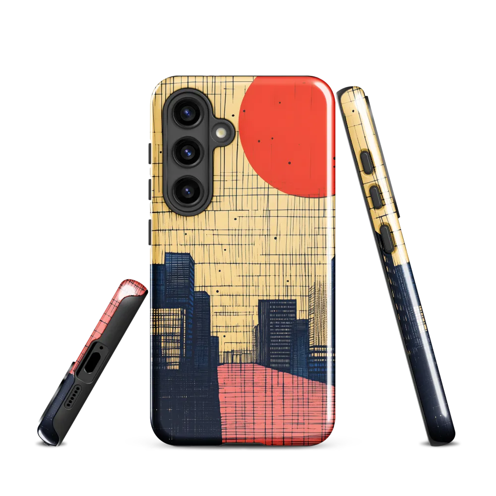 Urban Echoes: A Minimalist Cityscape