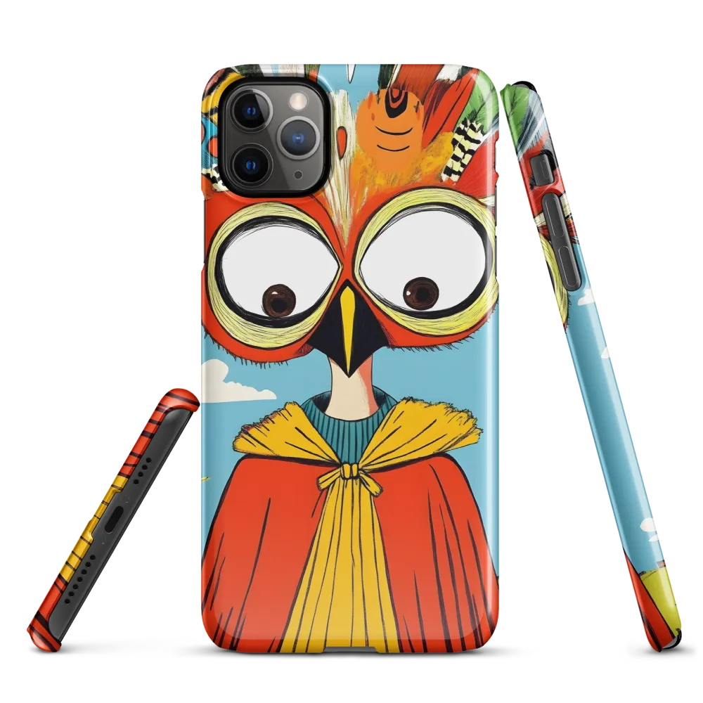 A Whimsical Encounter: The Owl-Human Fusion | Phone Case |  11 Pro Max | Snap Case | Glossy