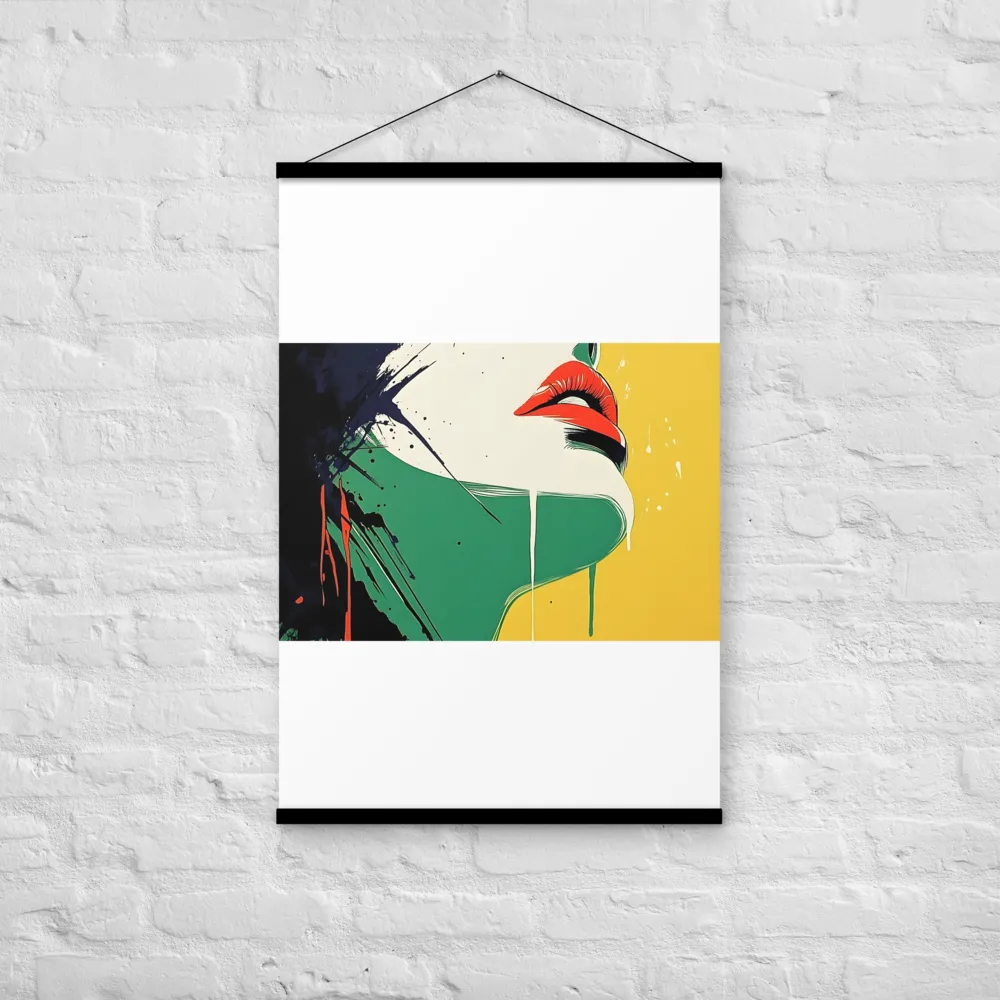 Bold Reflections: A Pop Art Portrait | Poster With Black Wood Hanger | 24″×36″