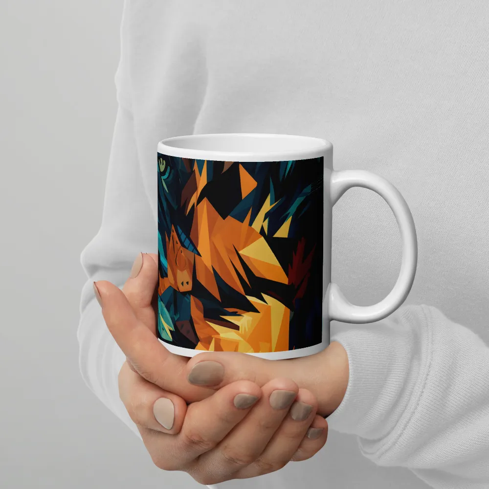 Wild Fusion: The Abstract Wolf | Mugs | Multiple Sizes & Colors