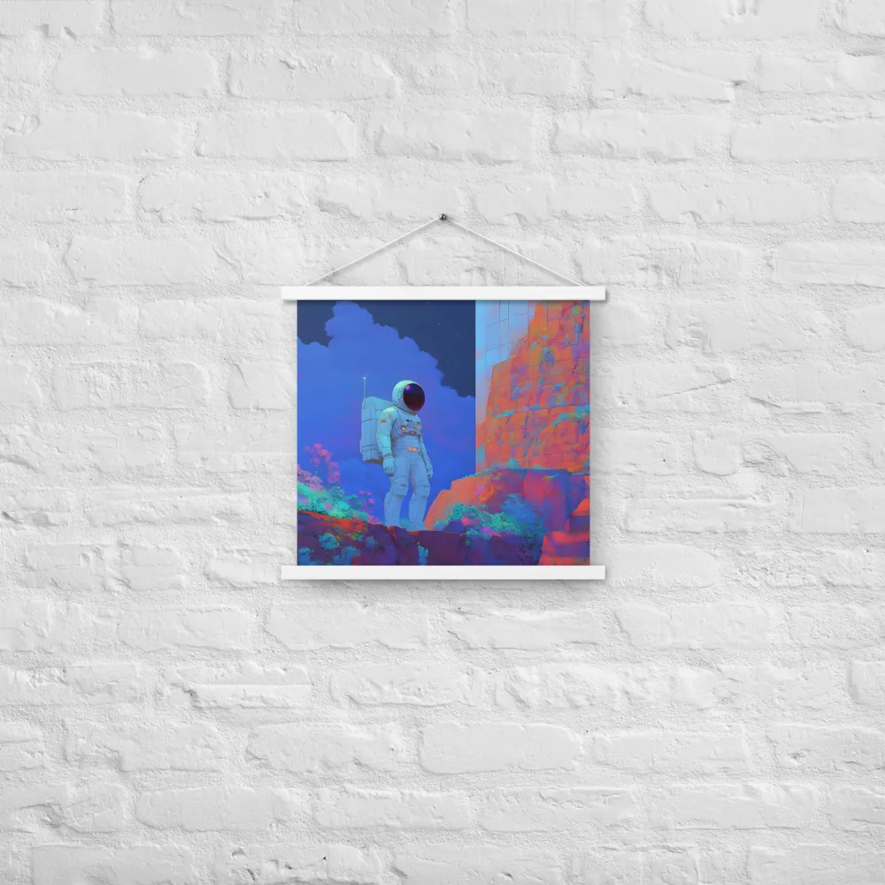Interstellar Reflections | Poster With White Wood Hanger | 18″×18″
